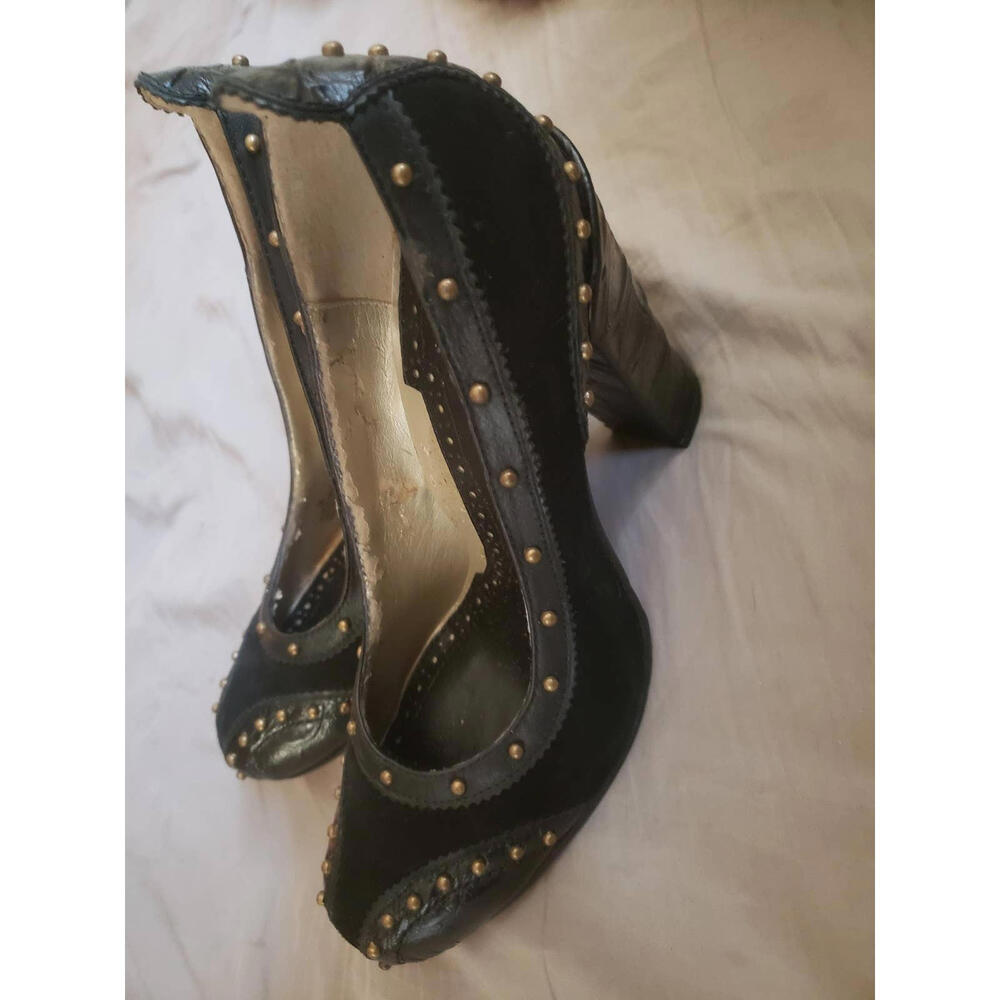 Sam Edelman studded python leather suede unique h… - image 6